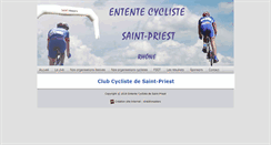 Desktop Screenshot of entente-cycliste-saint-priest.fr