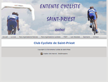 Tablet Screenshot of entente-cycliste-saint-priest.fr